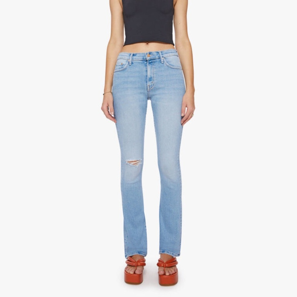 MOTHER Light Blue Flare Jeans